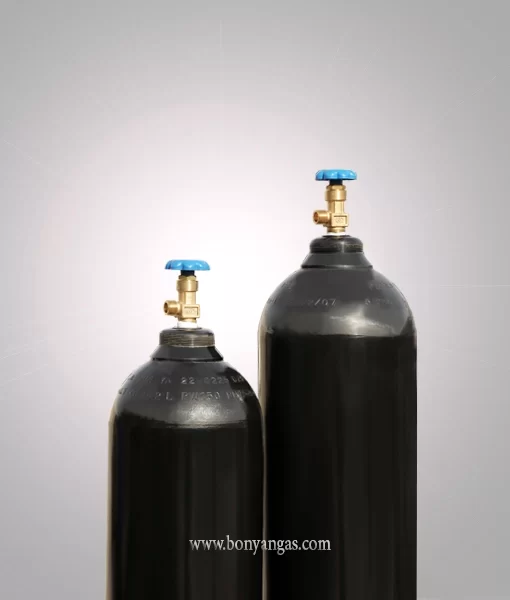 کپسول گاز اکسیژن صنعتی مشکی رنگ